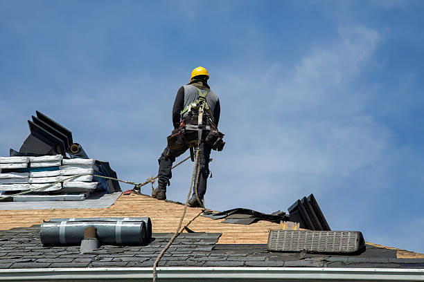 Professional Storm Damage Roof Repair technician working in Sloughhouse, CA